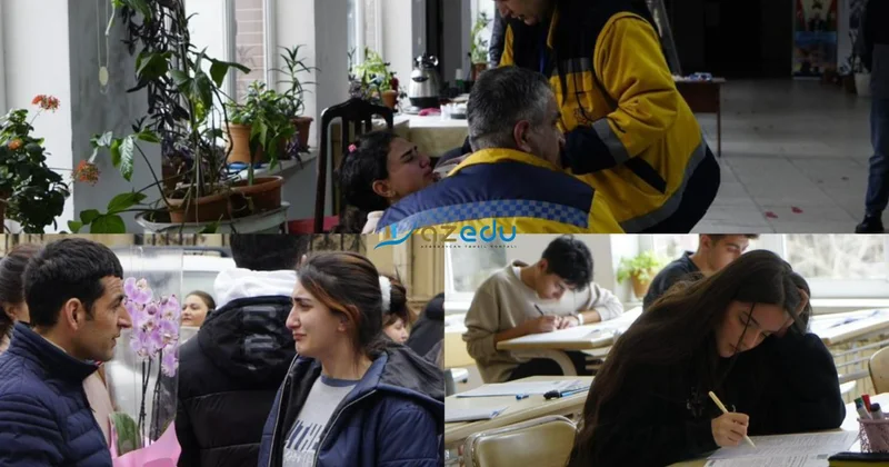 Həyəcandan halı pisləşənlər, imtahandan çıxanda ağlayanlar... REPORTAJ
