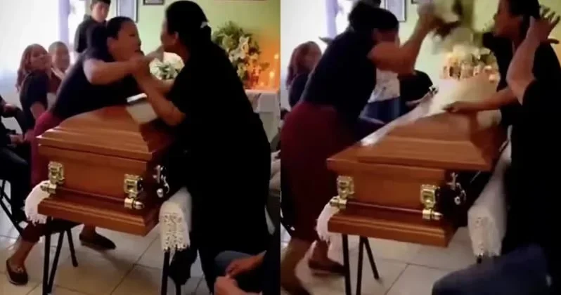 Qadınlar dəfn mərasimində saçyolduya çıxdılar KONKRET