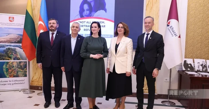 Премьер министр Литвы открыла в Баку выставку о судьбах украинских военных беженцев