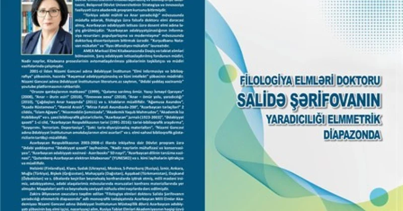 Ədəbiyyatşünaslıqda yeni mərhələ: alimin yaradıcılığı elmmetrik müstəvidə