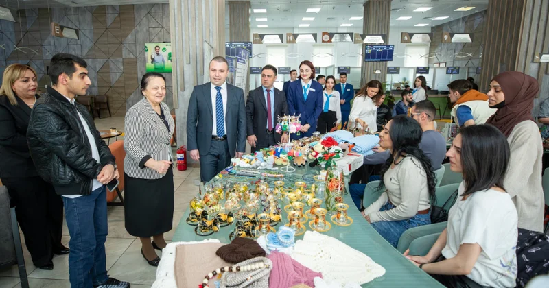 Bakıda açılan satış sərgidə əlilliyi olan şəxslərin 800 dən çox əl işi nümayiş etdirilir