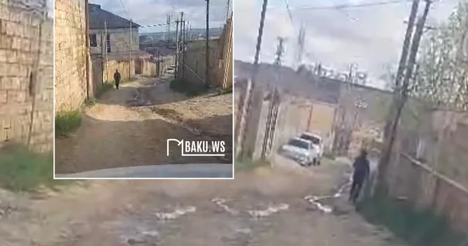 Abşeronda sakinlər çıxılmaz vəziyyətdə: Kanalizasiya partladı, küçə keçilməz oldu