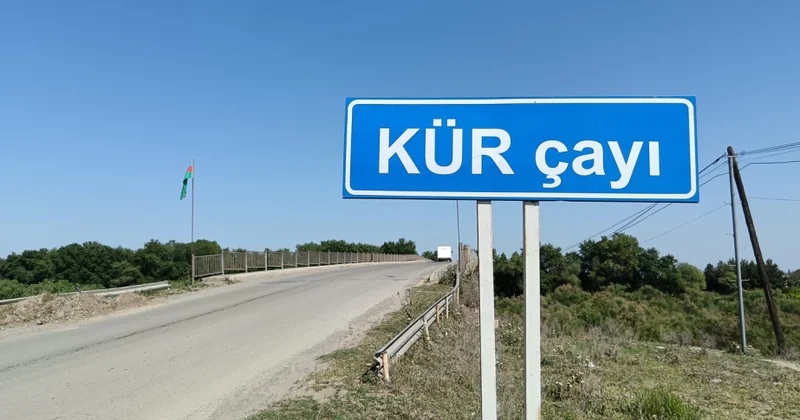 Kür çayında suyun səviyyəsi artıb: Kürün Sabirabaddan keçən hissəsindən son görüntülər