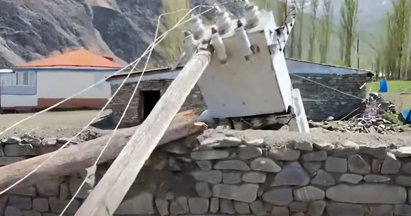 Qubada elektrik dirəkləri AŞDI: 20 dən çox kənd işıqsız qaldı