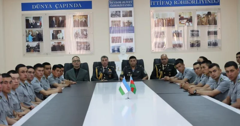 Özbəkistan Silahlı Qüvvələri Hərbi Akademiyasının kursantları Azərbaycan Mədəniyyət Mərkəzində olublar