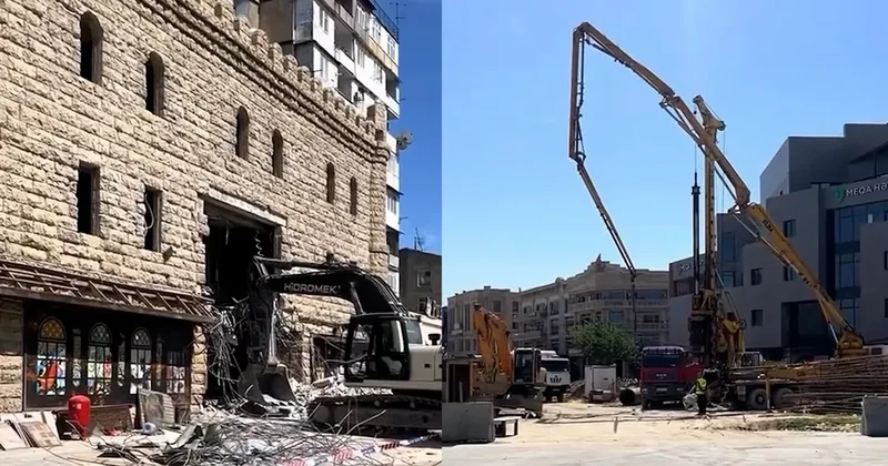 В Баку ресторан Шеки идет под снос