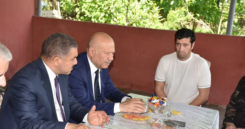 Deputat minaya düşərək yaralanan ANAMA əməkdaşının ailəsini ziyarət edib FOTOLAR