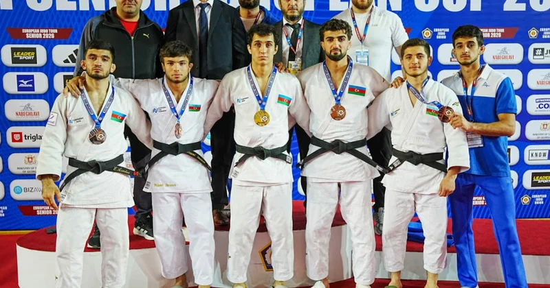 Avropa Kuboku: Azərbaycan cüdoçuları ilk gündə 5 medal qazanıblar