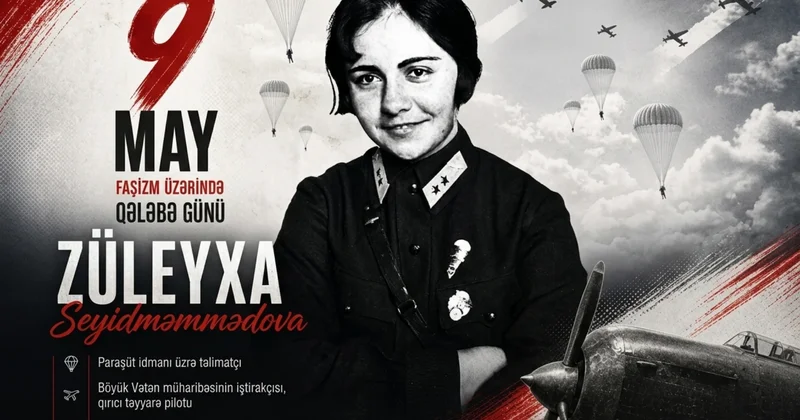 Paraşüt idmanından cəbhə səmasına: Züleyxa Seyidməmmədovanın səma eşqi FOTO
