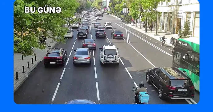Bakıda daha bir küçədə mikromobillik zolağı təşkil edilir