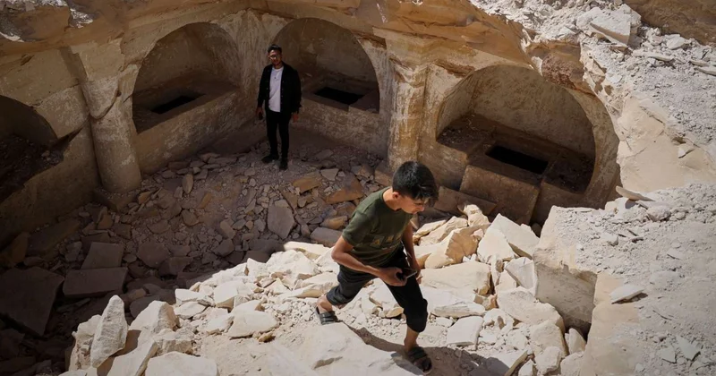 Suriyada 1500 illik Bizans məzarlıqları aşkar edildi FOTO