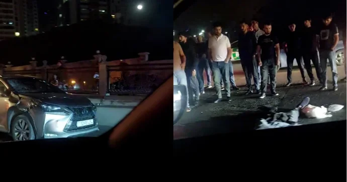 Bakıda Lexus piyadanı VURDU: Hadisə yerində öldü VİDEO YENİLƏNİB