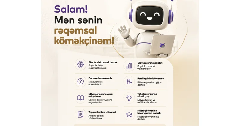 Şagirdlər üçün rəqəmsal tədris köməkçisi istifadəyə verilib