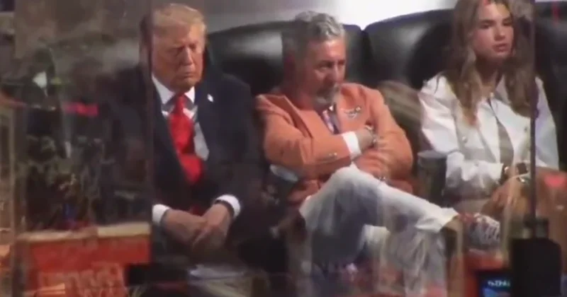 Трамп заснул во время матча финала НБА Minval Politika