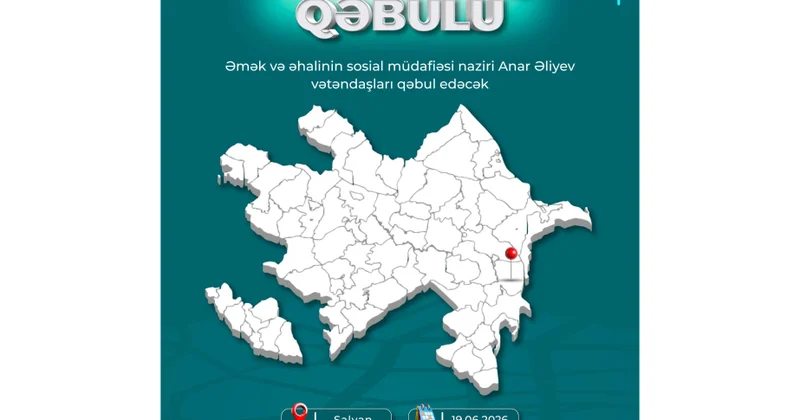 Əmək və əhalinin sosial müdafiəsi naziri Salyanda vətəndaşların müraciətlərini dinləyəcək