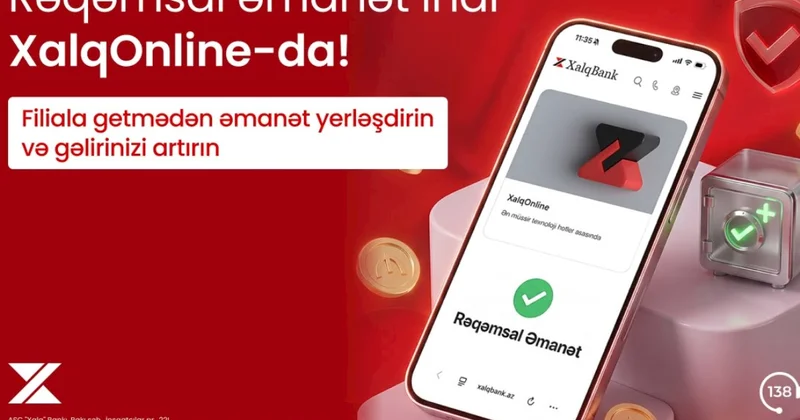 Xalq Bank rəqəmsal əmanət xidmətini istifadəyə verdi