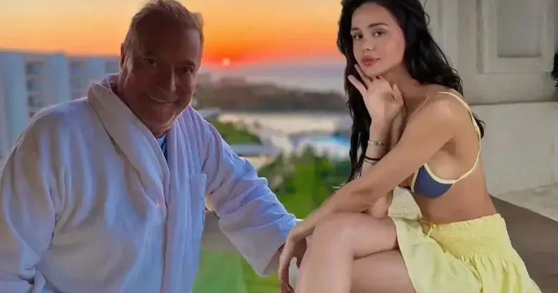 Özündən 48 yaş kiçik qızla eşq yaşayır
