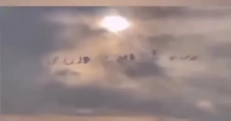 Azərbaycanda aeroport yolunda səmada qəribə görüntü