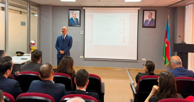 Fövqəladə hallarda davranış qaydaları barədə tədbirlər keçirilib