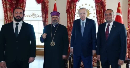 Ərdoğan erməni din adamı ilə nələrdən danışdı...