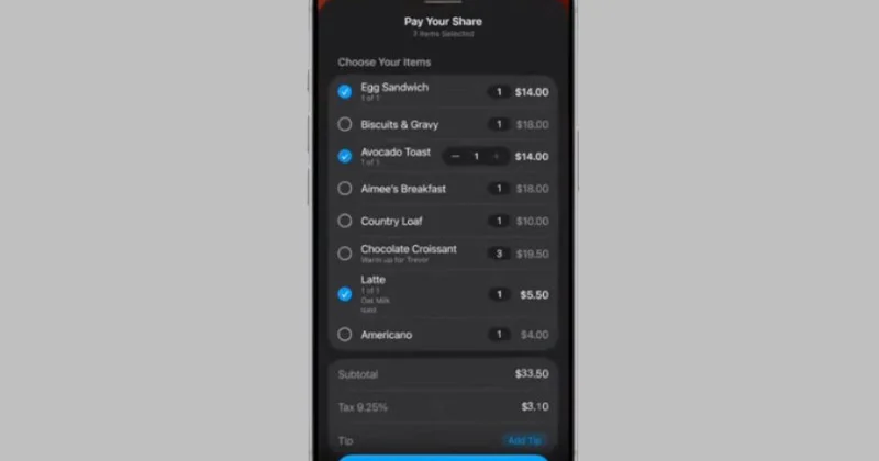 Apple решает проблему разделения счета с помощью новой функции Siri в камере