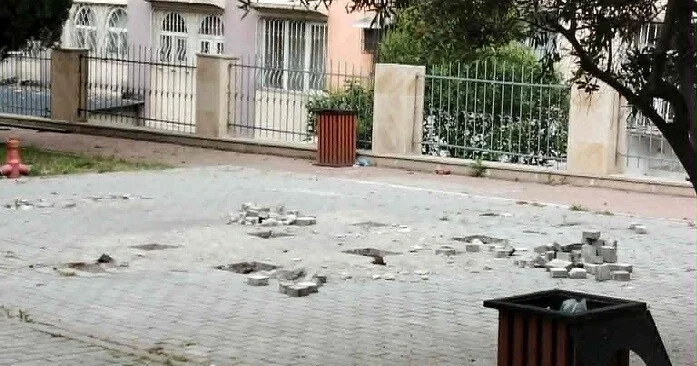 Bakıda bu parkın ərazisi dağıdıldı Video
