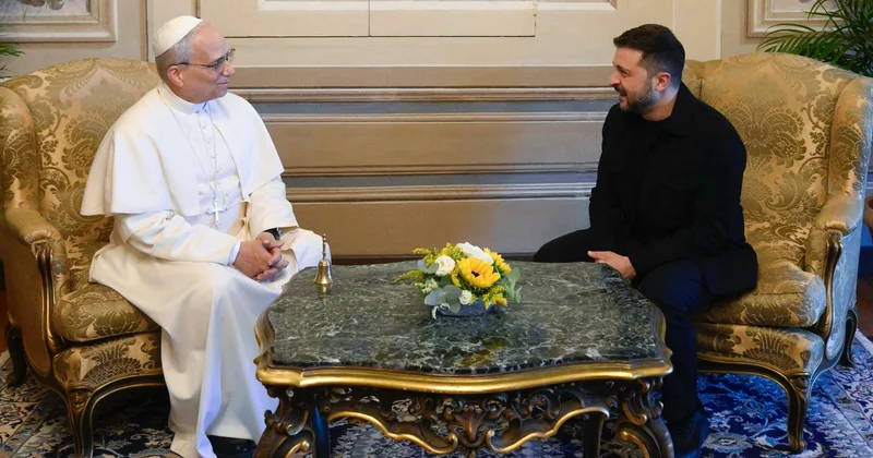 Zelenski Roma Papası Leo ilə görüşüb