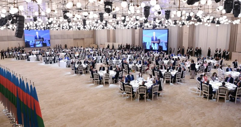 Azərbaycan diplomatiyası günü münasibətilə rəsmi qəbul təşkil olunub FOTO