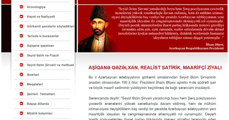 Gənclər Kitabxanasında Seyid Əzim Şirvaninin 190 illiyi münasibətilə elektron məlumat bazası hazırlanıb