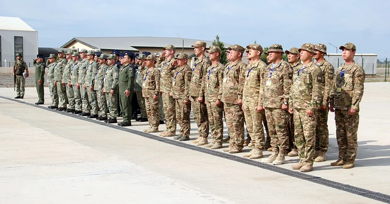 Azərbaycan Qazaxıstan hərbçilərinin iştirakı ilə PUA təlimi keçirilir VİDEO