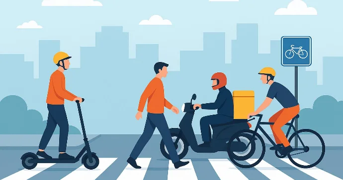 DYP skuter, moped və velosiped sürücülərinə çağırış etdi FOTO