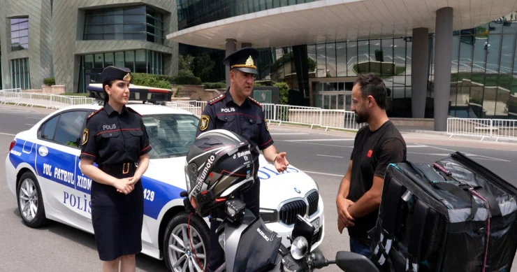 Bakıda motosiklet, skuter və velosiped sürücülərinə qarşı reyd keçirildi VİDEO