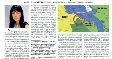 Naxçıvanın tarixi Albaniya qəzetində