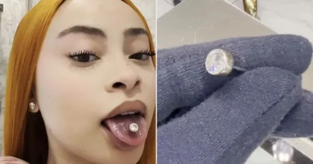 Rep ifaçısı dilinə 50 min dollarlıq brilyant pirsinq taxdırdı FOTO