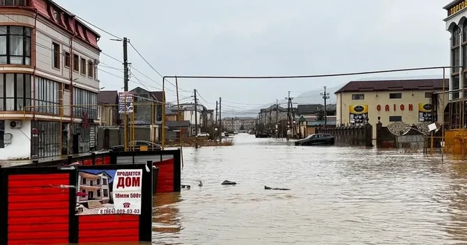 Dağıstanda güclü leysan yağışlarına görə fövqəladə vəziyyət elan edidi