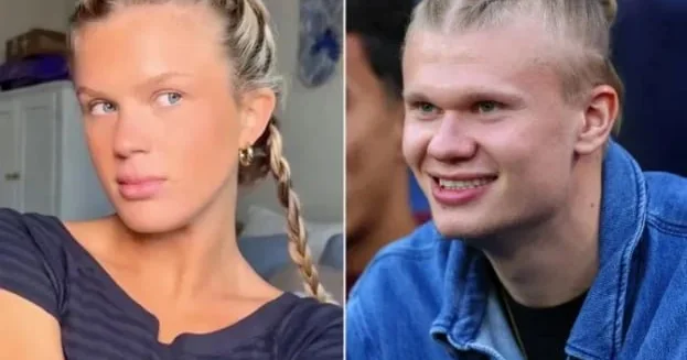 Erlinq Haaland TikTok da əkiz bacısını tapdı FOTO