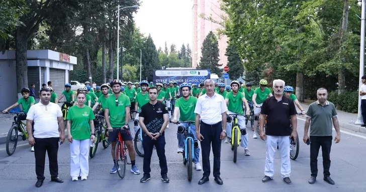В рамках Cyber Summer School 2026 в Мингячевире прошел велопробег