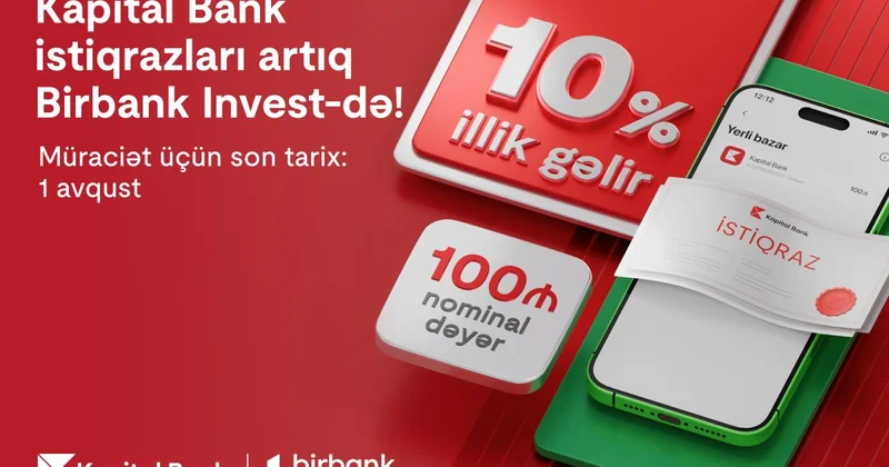 Kapital Bank открыл подписку на облигации: инвестируйте с доходностью 10% годовых