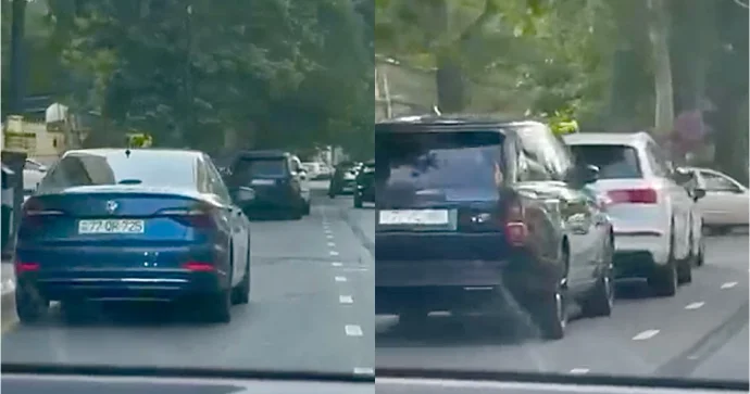 Bu küçədə sürücülər nişanı gözardı edib yolu kəsirlər ŞİKAYƏT VİDEO