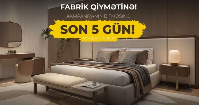 SALOĞLU da fabrik qiymətinə kampaniyasının son 5 günü