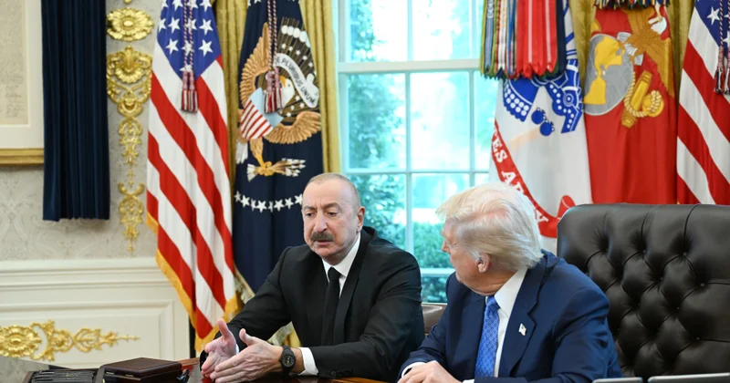 Trampdan İlham Əliyevə xüsusi hədiyyə FOTO