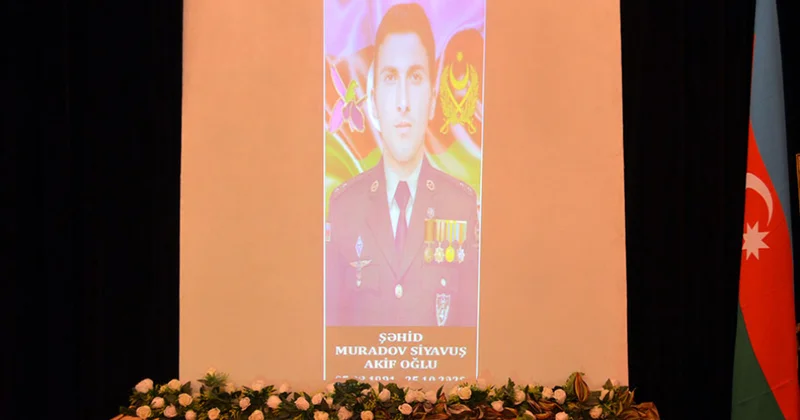 Şəhid leytenant Siyavuş Muradovun xatirəsinə həsr olunmuş anım mərasimi keçirilib