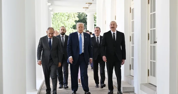 Публикация из Белого дома о встрече Ильхама Алиева, Дональда Трампа и Никола Пашиняна