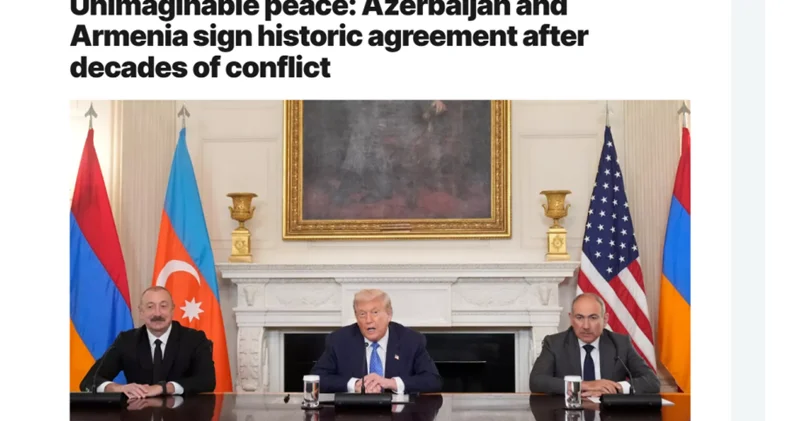 Qlobal media Prezident Donald Tramp, Prezident İlham Əliyev və baş nazir Nikol Paşinyan arasında görüşü diqqət mərkəzində saxlayır