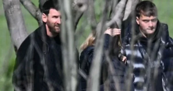 Messi atası ilə vida mərasimində görüntüləndi FOTO/VİDEO