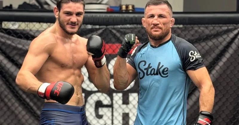 Azərbaycanlı döyüşçü TUF un yarımfinalına keçmiş UFC çempionu ilə birlikdə hazırlaşır VİDEO