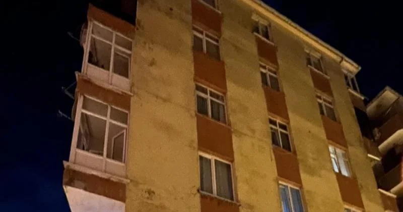İstanbulda bina uçub, sakinlər yaşayış evini tərk ediblər FOTO