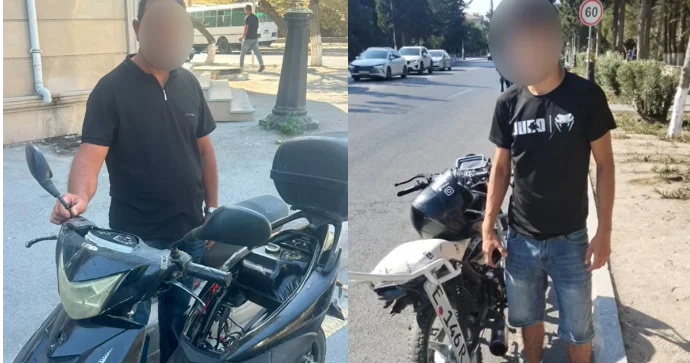 Sumqayıtda motosiklet sürücülərinə qarşı nəzarət profilaktik tədbirlər keçirilib FOTO