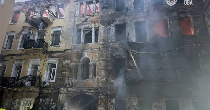 Odessa vilayətinə kütləvi hücum nəticəsində 8 nəfər yaralanıb