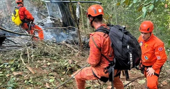 Braziliyada helikopter qəzası: 4 nəfər həyatını itirib